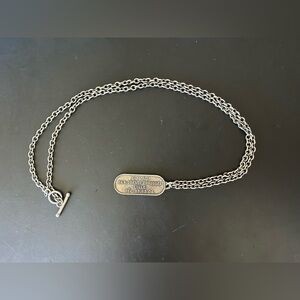 French Kande Necklace Silver Chain Pendant. SOVAC 34, R. GRANDE CHAUSSEE